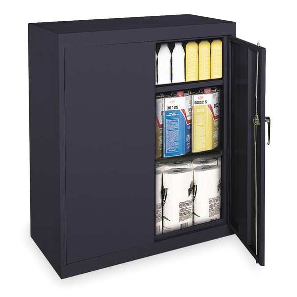 24 ga. ga. Steel Storage Cabinet, 36 in W, 42 in H, Stationary
