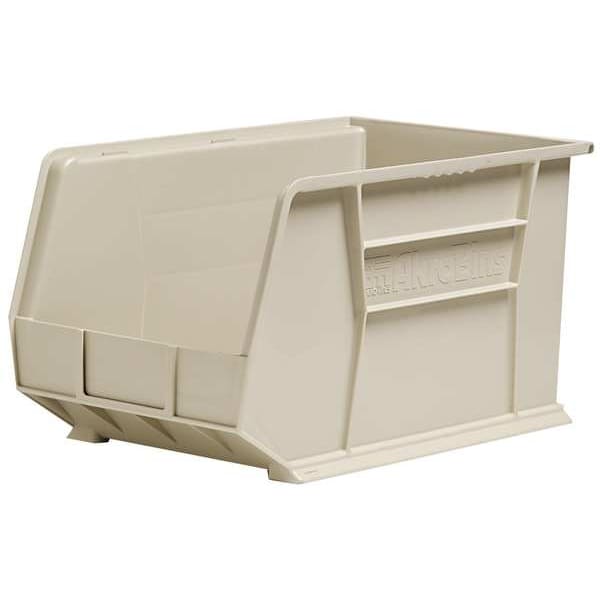 Hang & Stack Storage Bin, Blue, Plastic, 18 in L x 11 in W x 10 in H, 60 lb Load Capacity