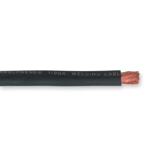 Welding Cable, 4 AWG, 250 ft., Black, EPDM