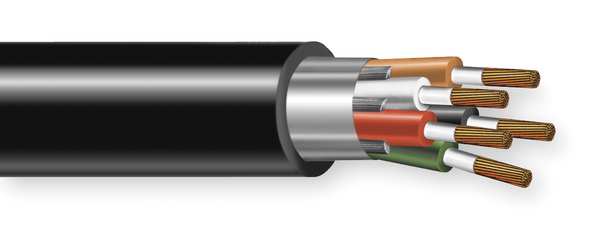 14 AWG 5 Conductor Portable Cord 600V 250 ft. BK
