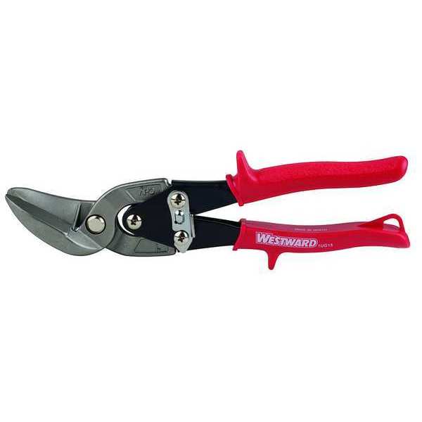 Offset Aviation Snip, Left, 9 3/4 in, Steel