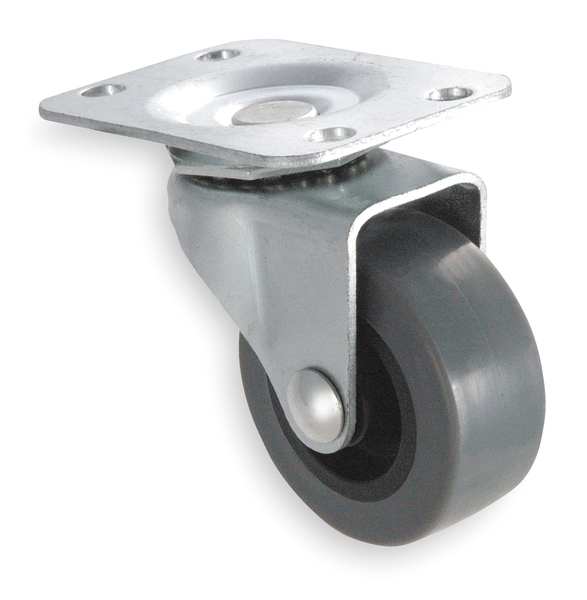 Plate Caster, 220 lb. Ld Rating, Plain