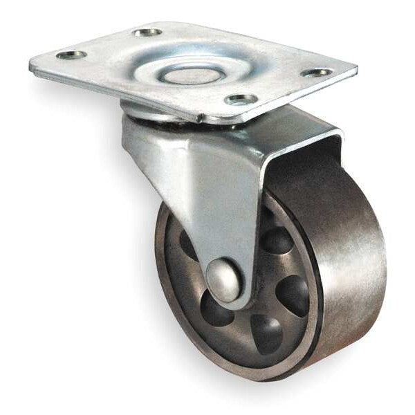 Swivel Plte Cstr, Cst Irn, 2 in, 125 lb, Gry