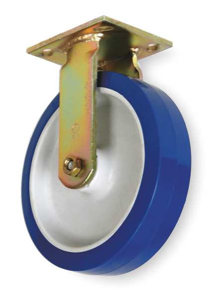 Rgd Plat Castr, Polyurthane, 8 in., 900 lb.