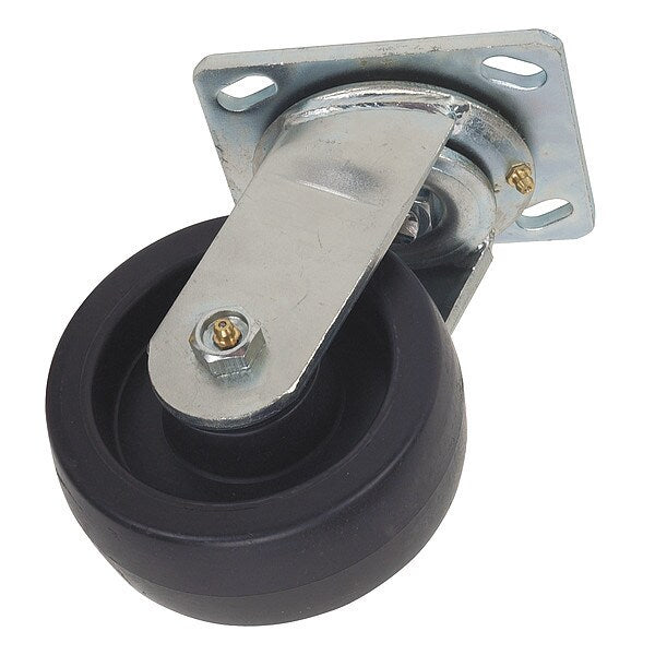 Swivel Plate Castr, Polyolfin, 6 in, 900 lb