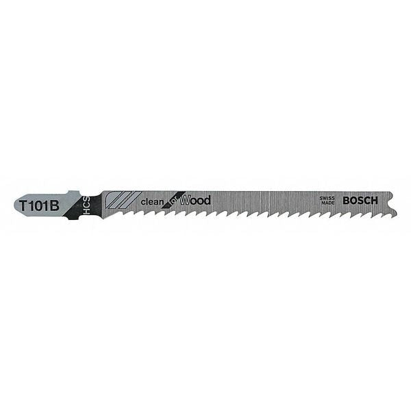 Jig Saw Blade, 10, 4 in Blade L, Metal, Rigid for Straight Cuts Cutting Edge, T Shank, 5 Pack