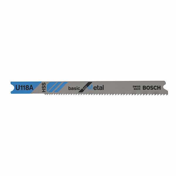 Jigsaw Blade, U-Shank, 3-1/8 In. L, PK5