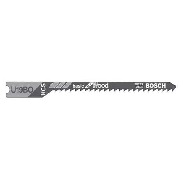 Jig Saw Blade, U Shank, 12 TPI, 2 3/4L, PK5
