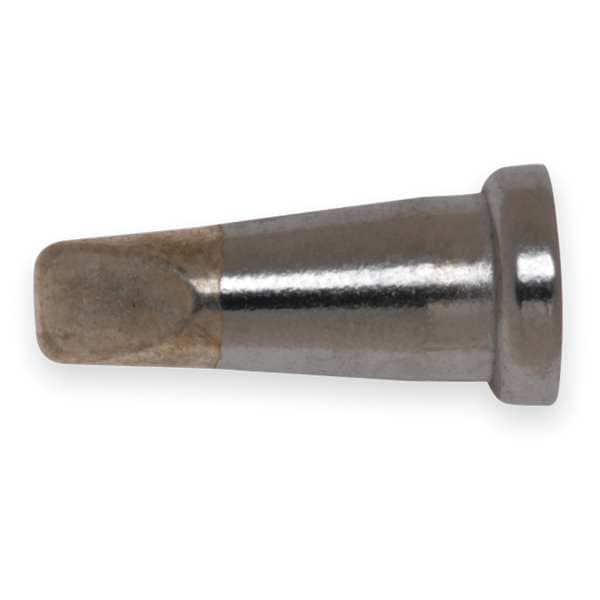 Solder Tip, Chisel, 0.126 In/3.2 mm