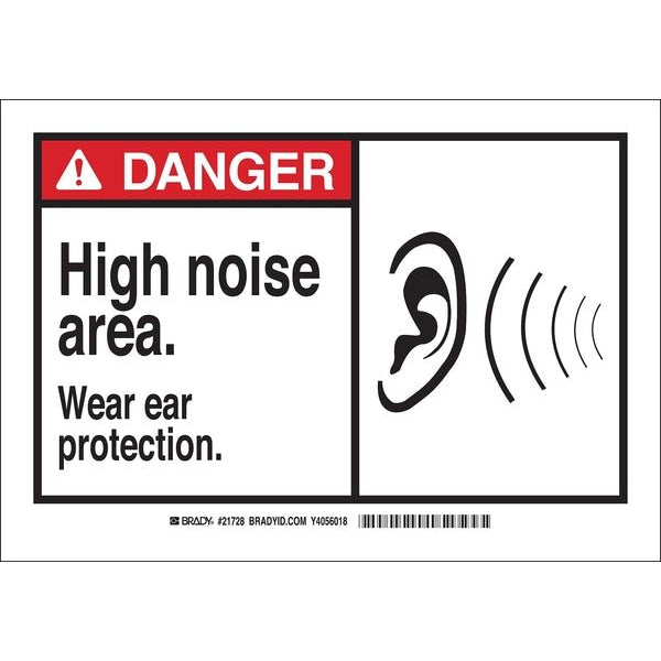 Safety Sign Label, 3-1/2 x 5, Self-Adhes., 83901