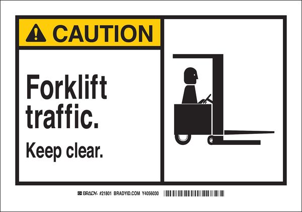 Safety Sign Label, 3-1/2 x 5, Self-Adhes., 83929
