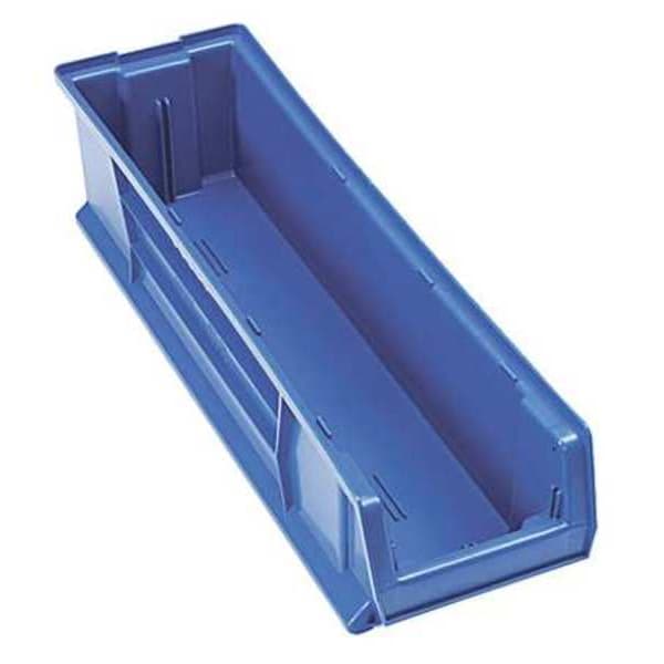 Storage Bin, Blue, Polypropylene/Polyethylene, 29 7/8 in L x 16 1/2 in W x 11 in H