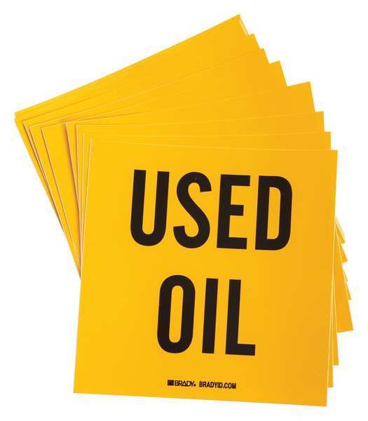 Drum Label, 6 In. H, 6 In. W, PK100, 121434