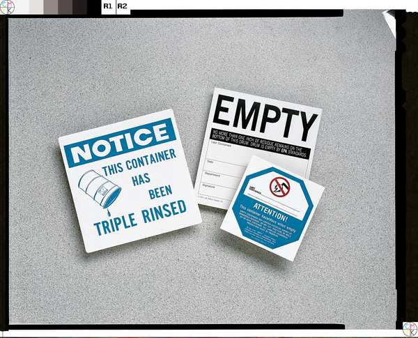 Drum Label, 2-1/2 In. H, PK100