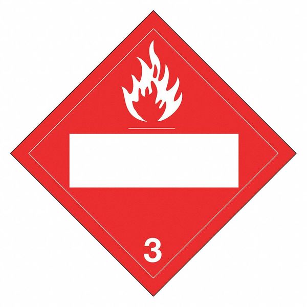DOT Container Placard, 10-3/4