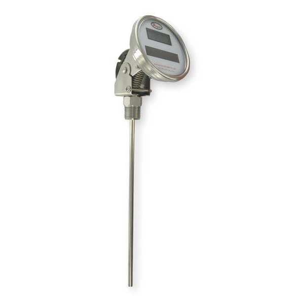 Bimetal Thermom, 3 In Dial, -58 to 302F