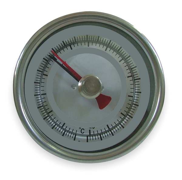 Bimetal Thermom, 3 In Dial, 150 to 750F