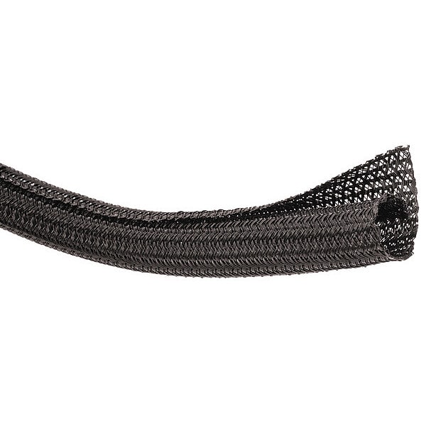 Braided Sleeving, 8 ft., Black,