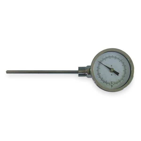 Bimetal Thermom, 3 In Dial, 0 to 240F