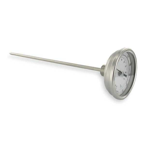 Bimetal Thermom, 3 In Dial, 0 to 200F