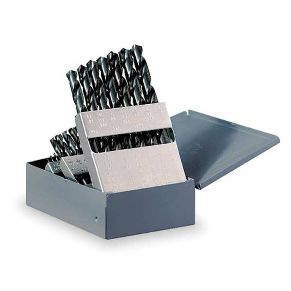 118Â° General Purpose Jobber Length Drill Set Chicago-Latrobe 150 Steam Oxide HSS, 29-Piece
