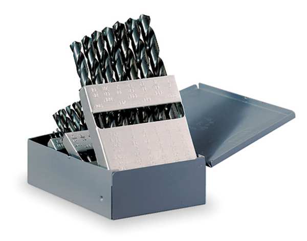 25PC 118Â° General Purpose Jobber Lengh Drill Set Chicago-Latrobe 150 Steam Oxide HSS 1mm-13mmx.5mm