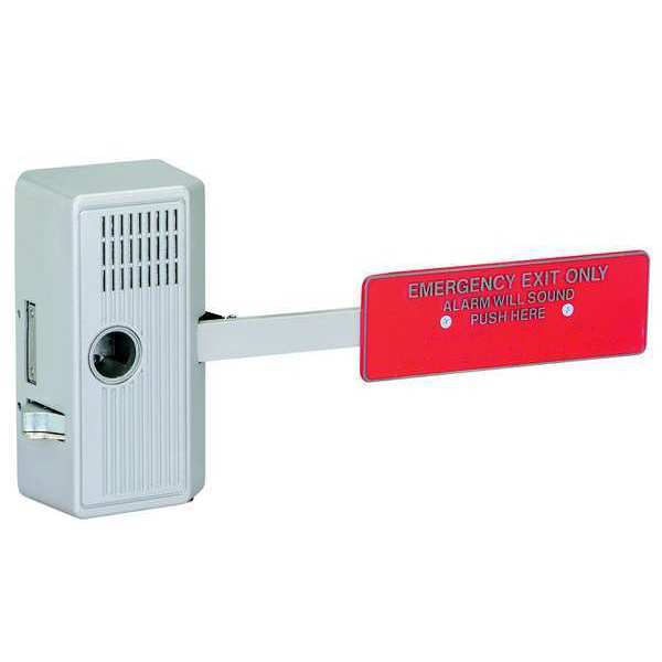 Exit Door Alarm, Immediate Egress, 99dB, Alum