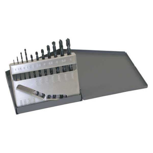 11PC 118Â° General Purpose Jobber Lengh Drill Set Chicago-Latrobe 150 Steam Oxide HSS 1mm-6mmx.5mm