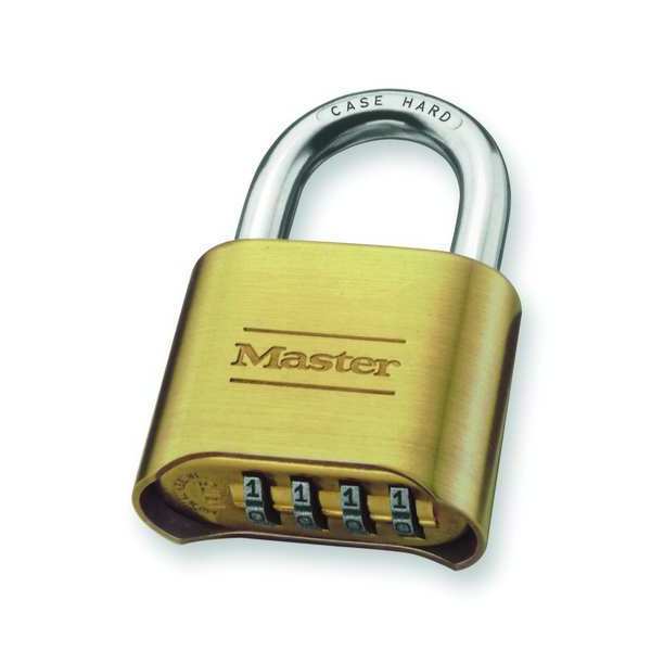 Combination Padlock, Bottom, Brass