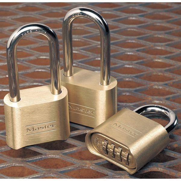 Combination Padlock, Bottom, Brass