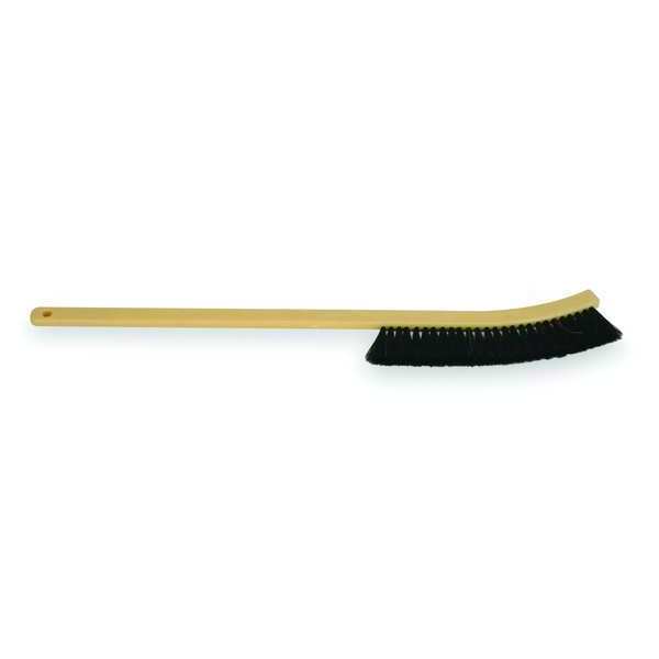 1 in W Radiator Brush, 10 in L Brush, Black, Plastic, 24 in L Overall