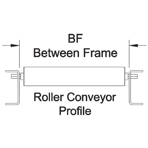 Galv Replacement Roller, 1.9In Dia, 13BF