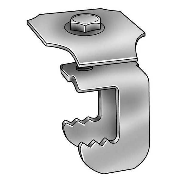 Grating Clip, For Screw Size 1/4 in, 316 Stainless Steel, 50 PK