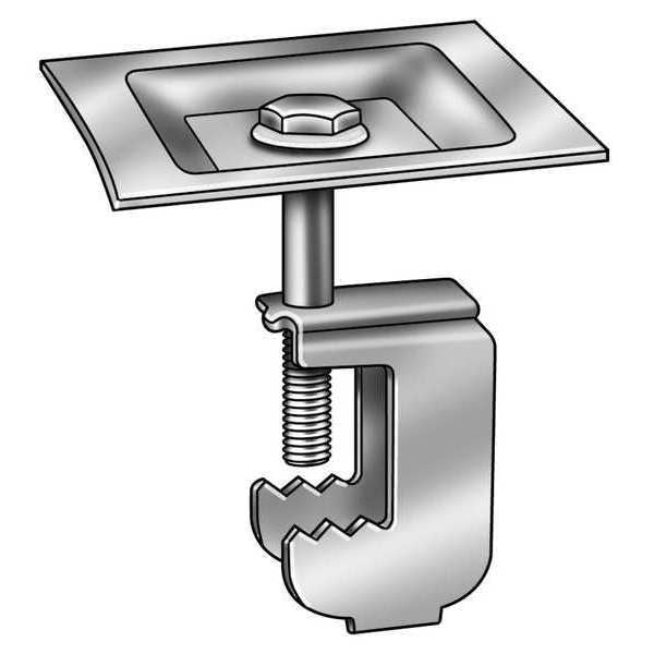 Grating Clip, Square, 2 Bar H, PK25
