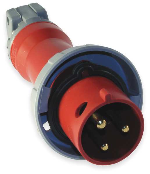 IEC Pin and Sleeve Plug, 2P, 3W, 20A, 480V