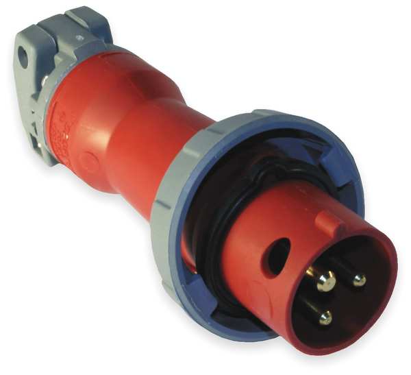 IEC Pin and Sleeve Plug, 2P, 3W, 30A, 480V