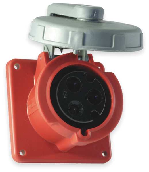 IEC Pin and Sleeve Receptacle, 60A, 480V