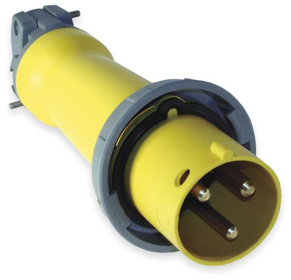 IEC Pin and Sleeve Plug, 2P, 3W, 60A, 125V