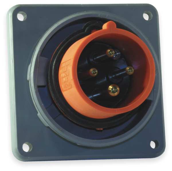 IEC Pin and Sleeve Inlet, 60A, 125/250V