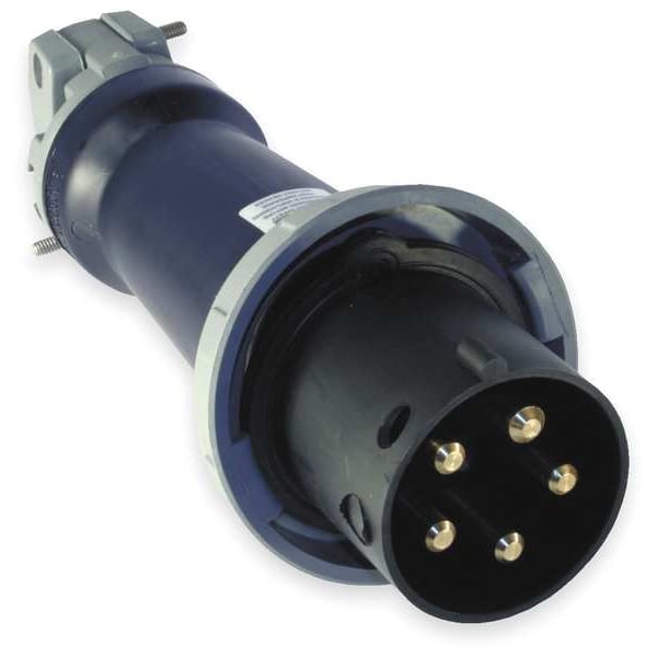 IEC Pin and Sleeve Plug, 4P, 5W, 60A, 600V