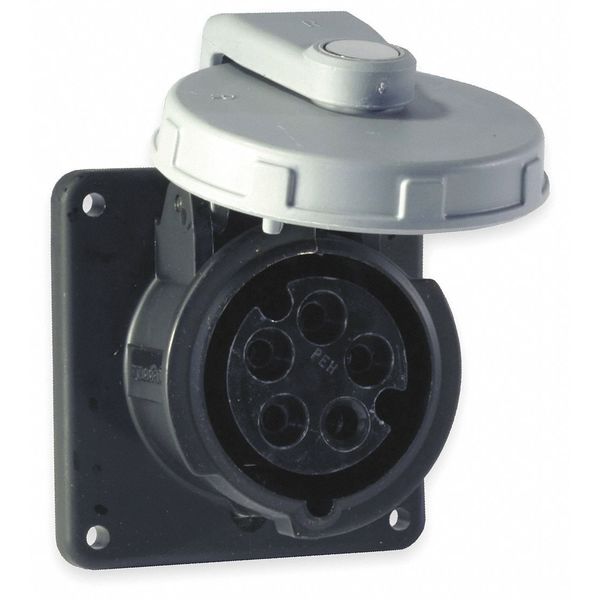 IEC Pin and Sleeve Receptacle, 60A, 600V