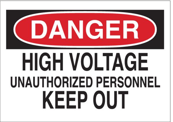 Danger Sign, 10X14