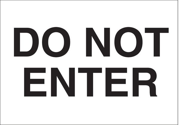 Safety Sign Label, 5 In. W, 3-1/2 In. H, 87757