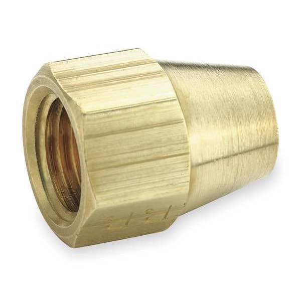Short Nut, 45deg, Brass, Tube, 1/4 In., PK10