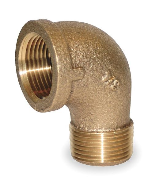 Red Brass 90 Degrees Street Elbow, MNPT x FNPT, 2