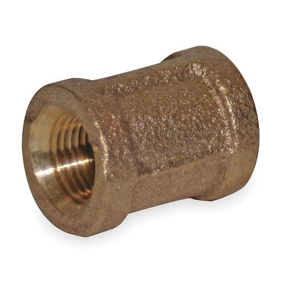 Red Brass Coupling, FNPT, 1/8