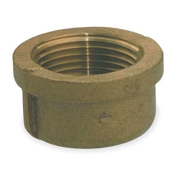 Red Brass Cap, FNPT, 1-1/2
