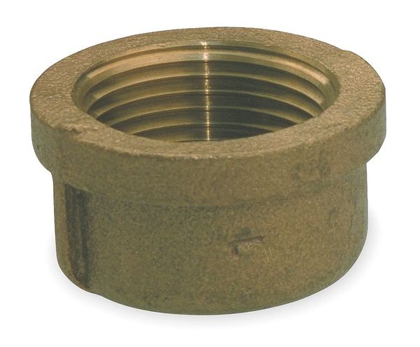 Red Brass Cap, FNPT, 3/8