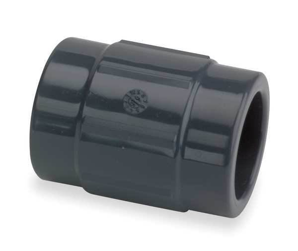 PVC Coupling, FNPT x FNPT, 2-1/2 in Pipe Size
