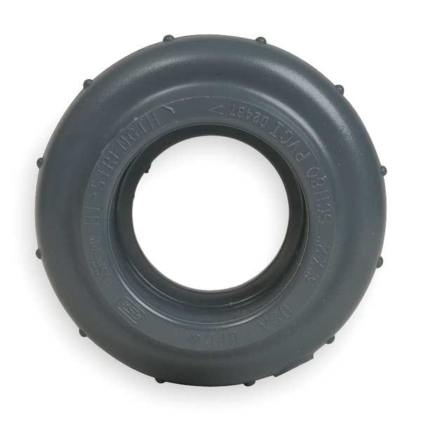 PVC Reducing Coupling, Socket x Socket, 4 in x 2 in Pipe Size
